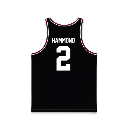 SCU - NCAA Men's Basketball : Christian Hammond - Black Basketball Jersey