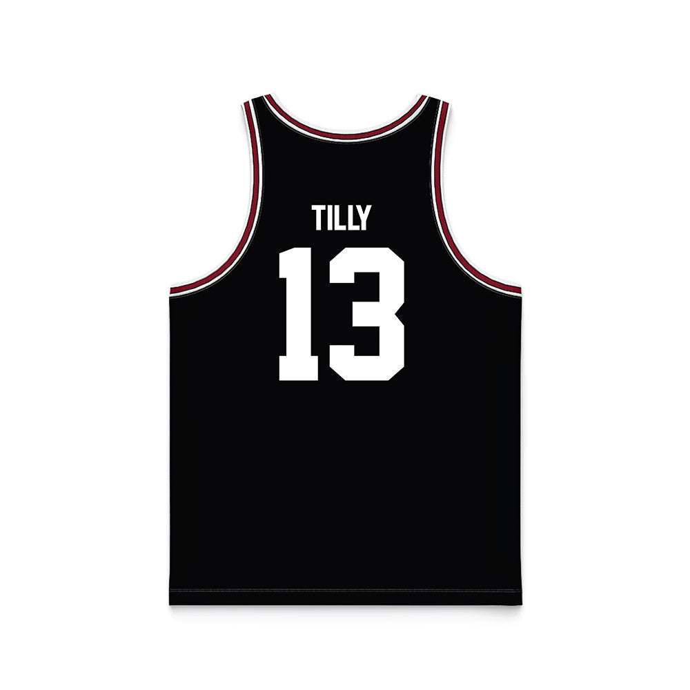 SCU - NCAA Men's Basketball : Christoph Tilly - Black Basketball Jersey