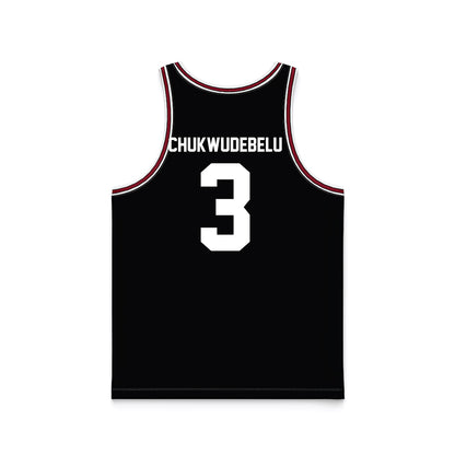 SCU - NCAA Men's Basketball : Francis Chukwudebelu - Black Basketball Jersey-1