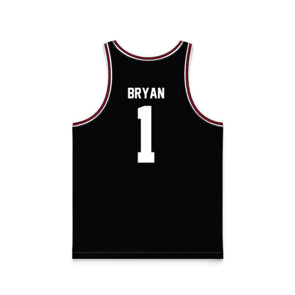 SCU - NCAA Men's Basketball : Tyeree Bryan - Black Basketball Jersey