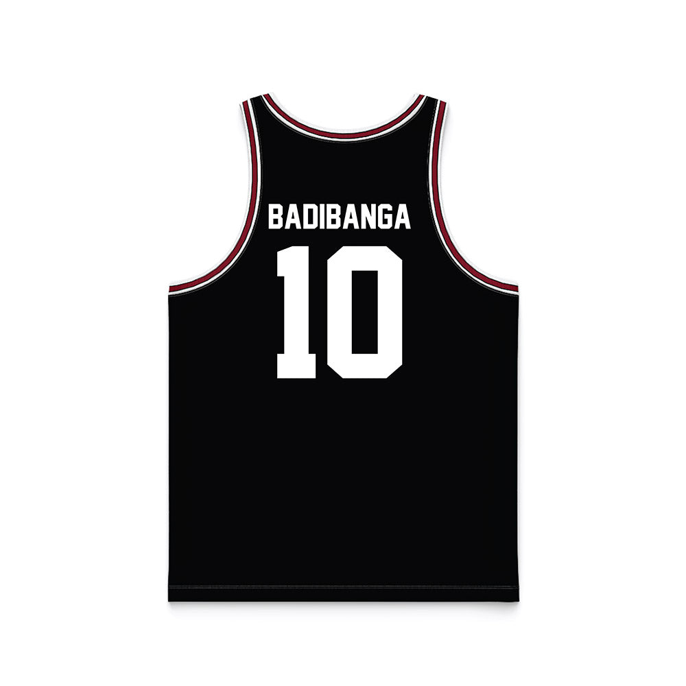 SCU - NCAA Men's Basketball : Noah Badibanga - Black Basketball Jersey-1