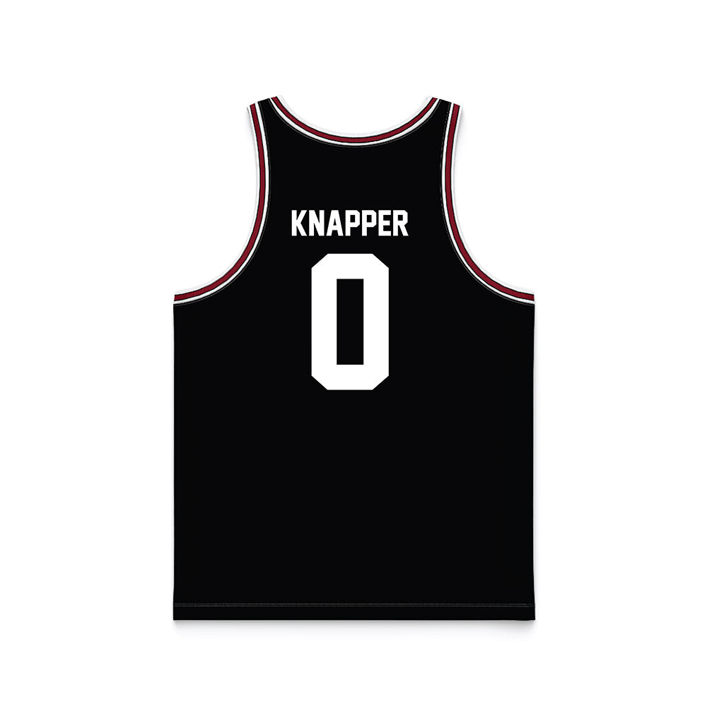 SCU - NCAA Men's Basketball : Brenton Knapper - Black Basketball Jersey