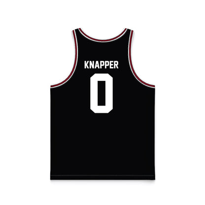 SCU - NCAA Men's Basketball : Brenton Knapper - Black Basketball Jersey