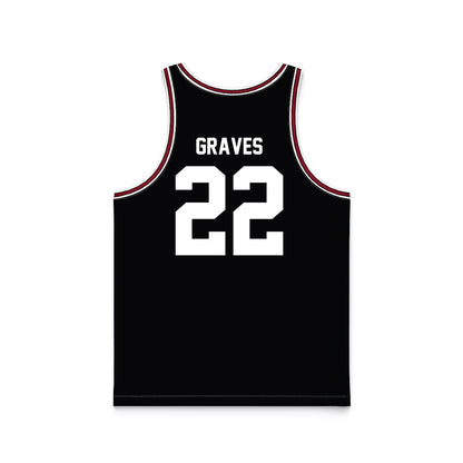 SCU - NCAA Men's Basketball : Allen Graves - Black Basketball Jersey