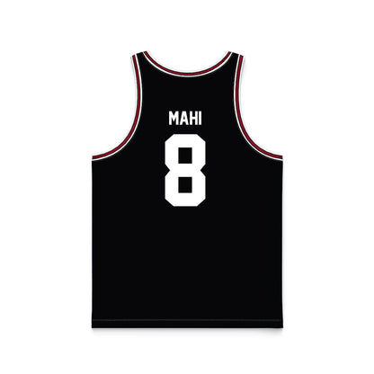 SCU - NCAA Men's Basketball : Elijah Mahi - Black Basketball Jersey-1