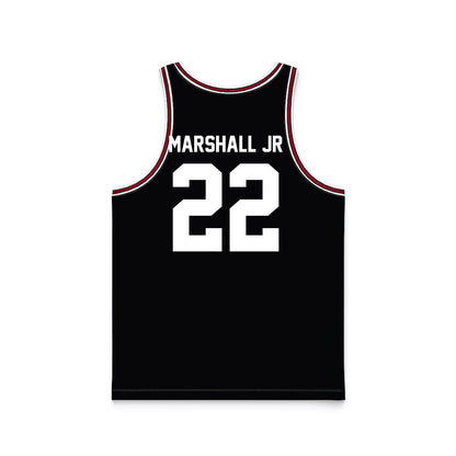 SCU - NCAA Men's Basketball : Carlos Marshall Jr - Black Basketball Jersey