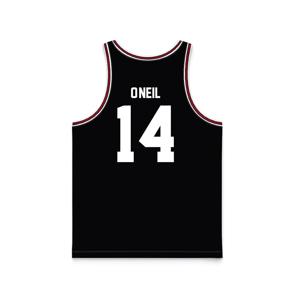 SCU - NCAA Men's Basketball : Johnny O'Neil - Black Basketball Jersey