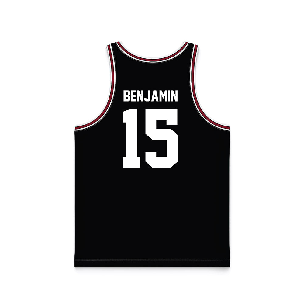 SCU - NCAA Men's Basketball : Jalen Benjamin - Black Basketball Jersey