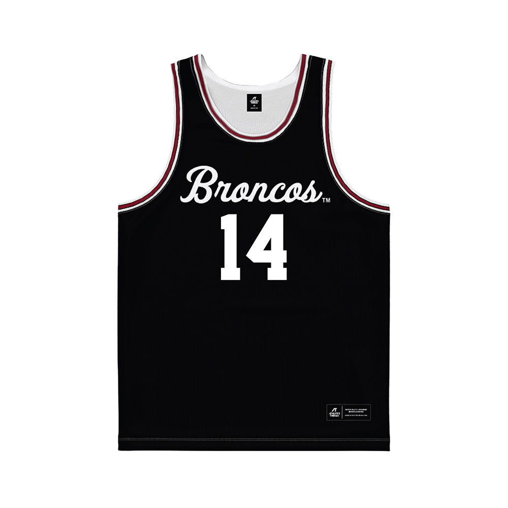 SCU - NCAA Men's Basketball : chris tadjo - Black Basketball Jersey-0