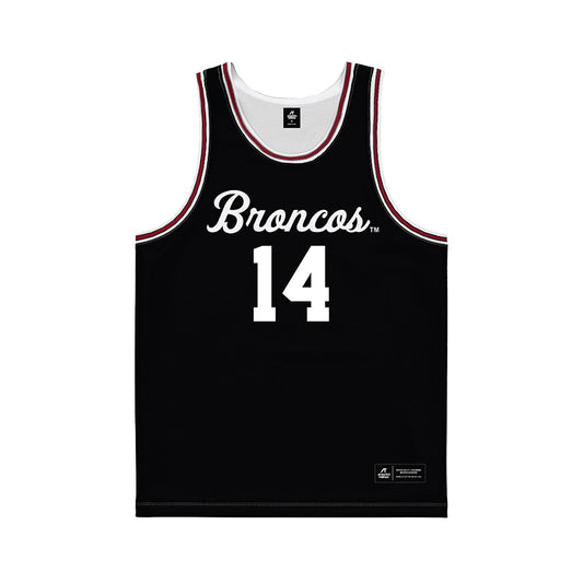 SCU - NCAA Men's Basketball : chris tadjo - Black Basketball Jersey-0