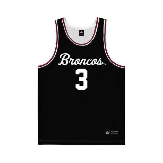 SCU - NCAA Men's Basketball : Francis Chukwudebelu - Black Basketball Jersey-0