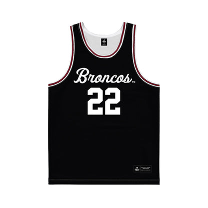 SCU - NCAA Men's Basketball : Carlos Marshall Jr - Black Basketball Jersey