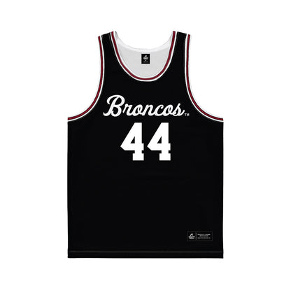 SCU - NCAA Men's Basketball : Jacob Ensminger - Black Basketball Jersey