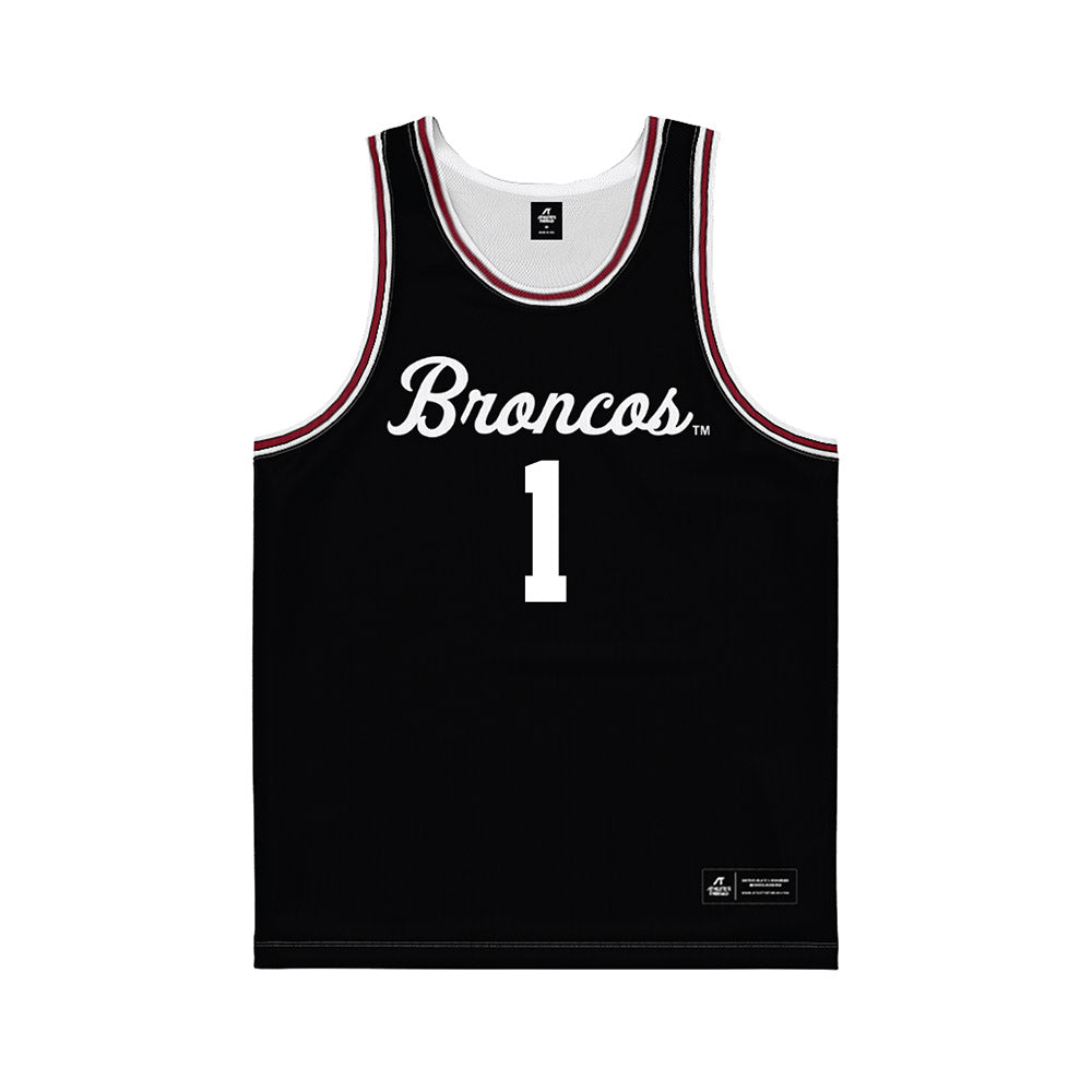 SCU - NCAA Men's Basketball : Tyeree Bryan - Black Basketball Jersey