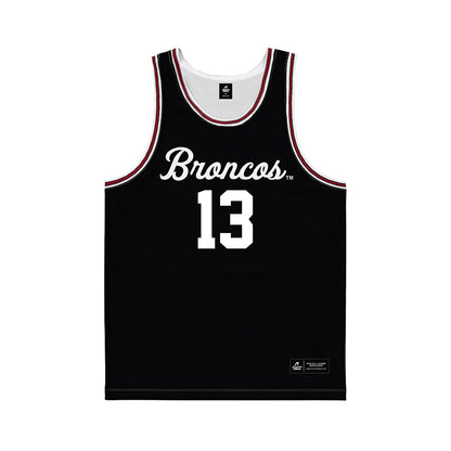 SCU - NCAA Men's Basketball : Christoph Tilly - Black Basketball Jersey