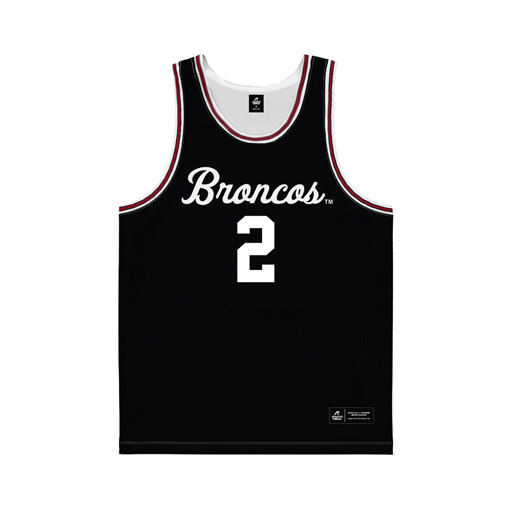 SCU - NCAA Men's Basketball : Aleksandar Gavalyugov - Black Basketball Jersey-0