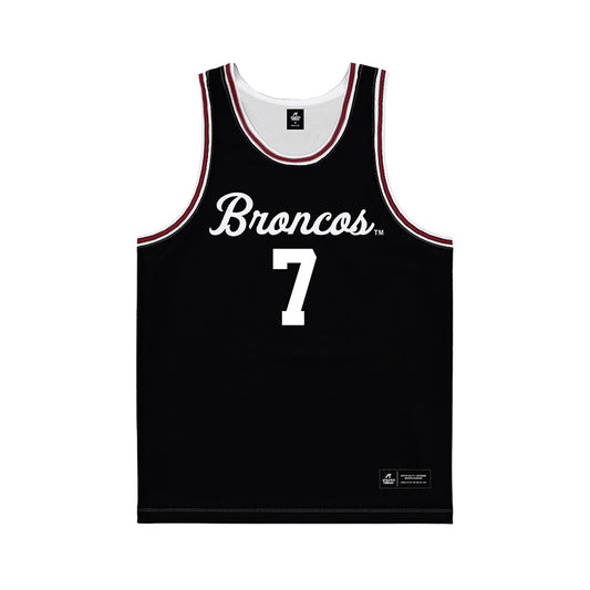 SCU - NCAA Men's Basketball : KJ Cochran - Black Basketball Jersey-0