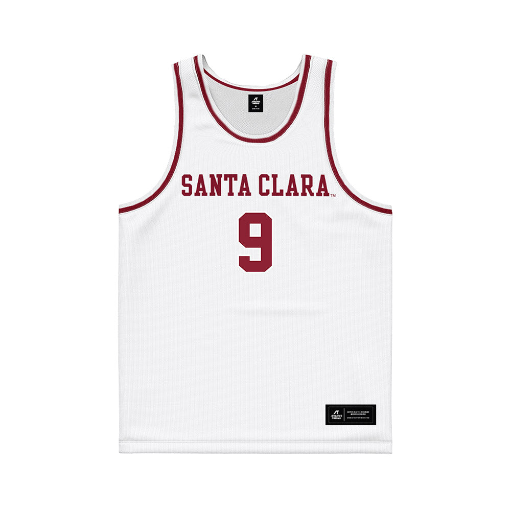 SCU - NCAA Women's Basketball : Maia Jones - Black Basketball Jersey-0