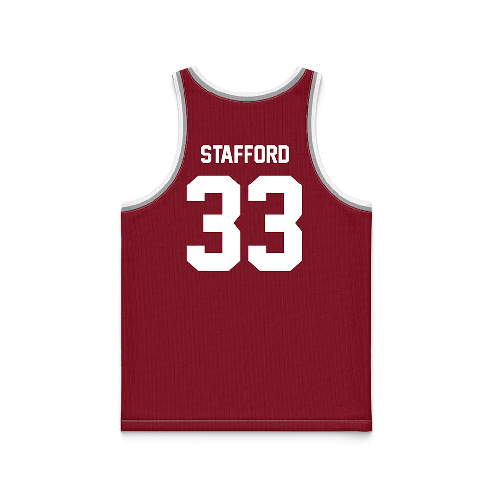 SCU - NCAA Women's Basketball : Danja Stafford - Red Basketball Jersey