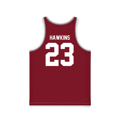 SCU - NCAA Women's Basketball : Ashley Hawkins - Red Basketball Jersey-1