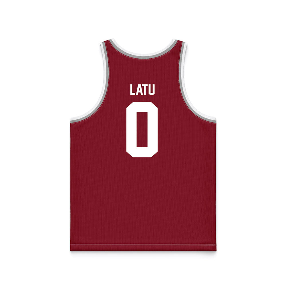 SCU - NCAA Women's Basketball : Malia Latu - Red Basketball Jersey