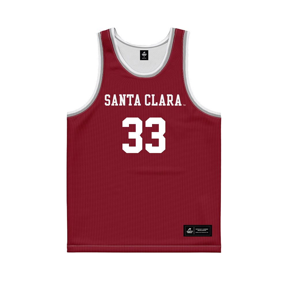 SCU - NCAA Women's Basketball : Danja Stafford - Red Basketball Jersey