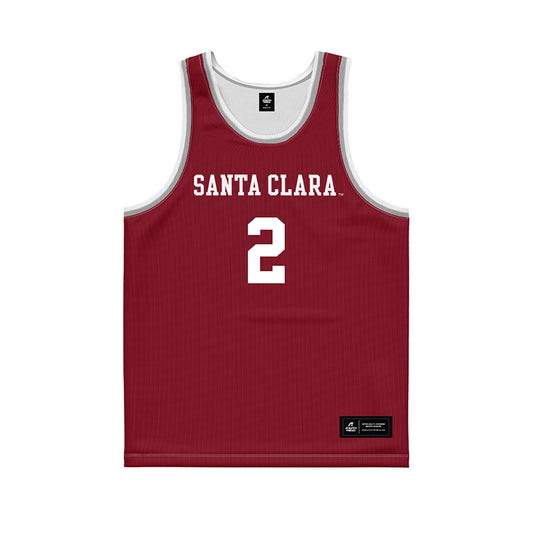 SCU - NCAA Women's Basketball : Aniya Hooker - Red Basketball Jersey-0