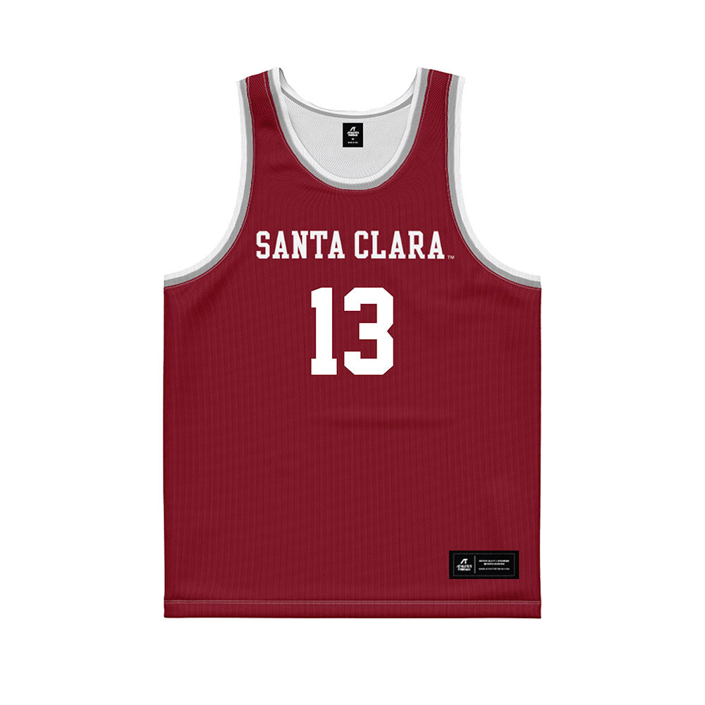 SCU - NCAA Women's Basketball : Ava Schmidt - Red Basketball Jersey-0