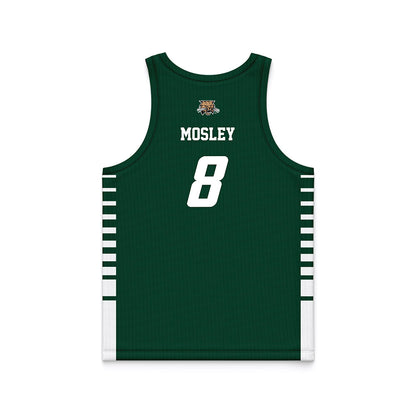 Ohio - NCAA Men's Basketball : Zay Mosley - Green Basketball Jersey-1