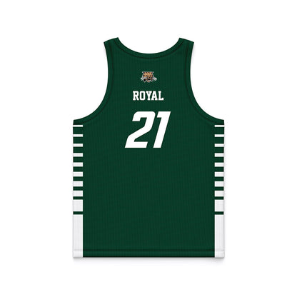 Ohio - NCAA Men's Basketball : Devin Royal - Green Basketball Jersey-1