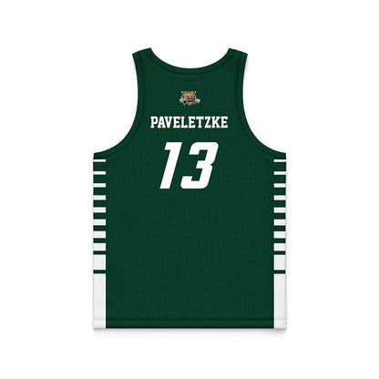 Ohio - NCAA Men's Basketball : Jackson Paveletzke - Green Basketball Jersey-1