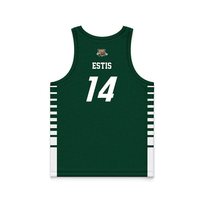 Ohio - NCAA Men's Basketball : Ben Estis - Green Basketball Jersey