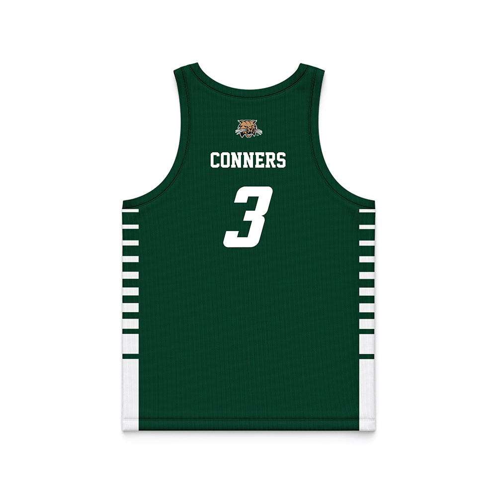 Ohio - NCAA Men's Basketball : Dior Conners - Green Basketball Jersey-1