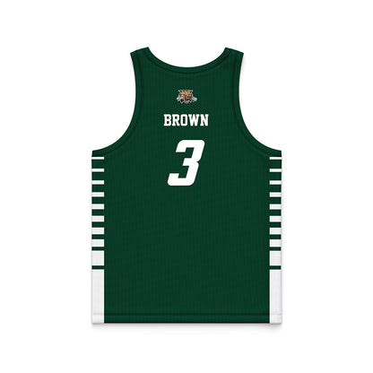 Ohio - NCAA Men's Basketball : AJ Brown - Green Basketball Jersey