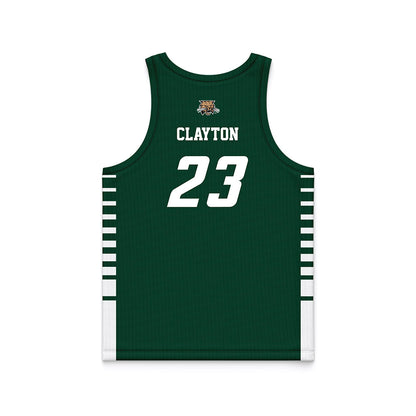 Ohio - NCAA Men's Basketball : AJ Clayton - Green Basketball Jersey