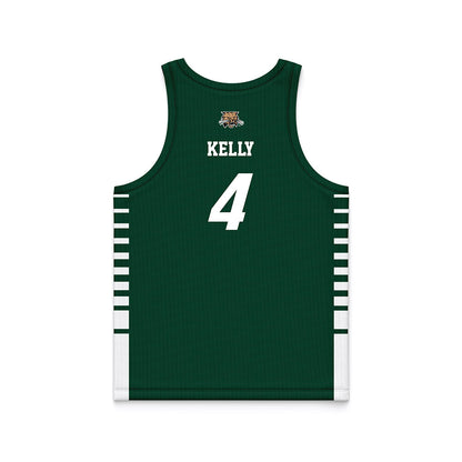 Ohio - NCAA Men's Basketball : JJ Kelly - Green Basketball Jersey-1
