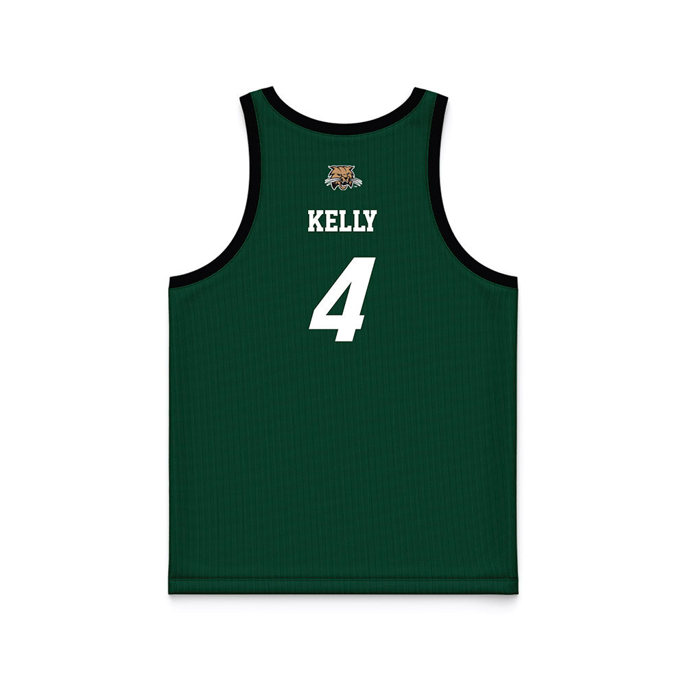 Ohio - NCAA Men's Basketball : JJ Kelly - Black Basketball Jersey-1