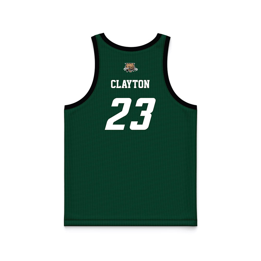 Ohio - NCAA Men's Basketball : AJ Clayton - Green Basketball Jersey