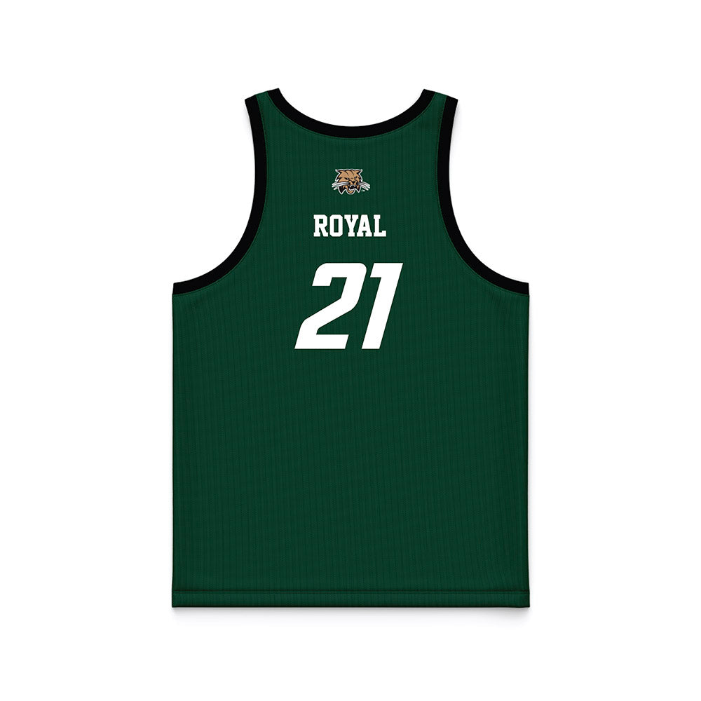 Ohio - NCAA Men's Basketball : Devin Royal - Black Basketball Jersey-1