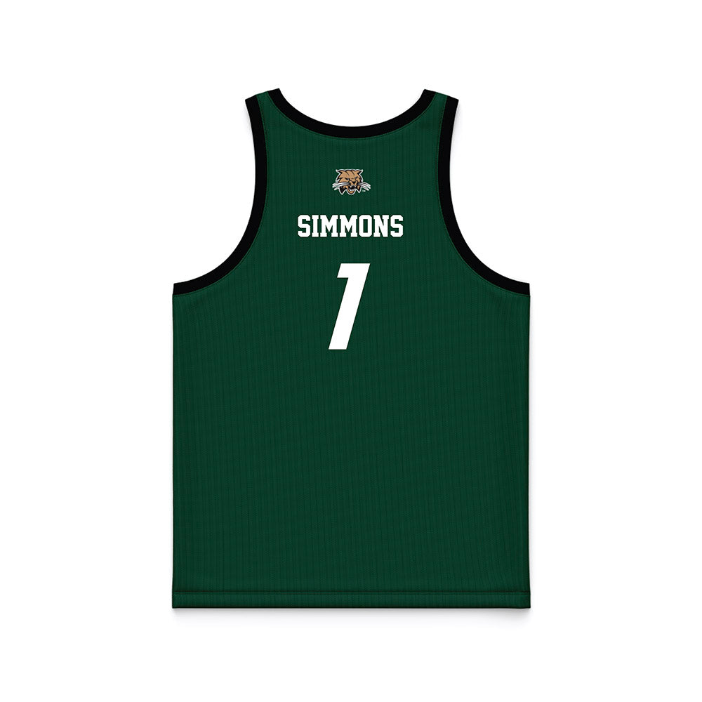 Ohio - NCAA Men's Basketball : Javan Simmons - Black Basketball Jersey-1
