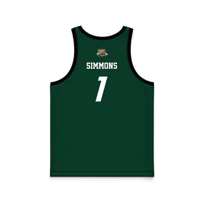 Ohio - NCAA Men's Basketball : Javan Simmons - Black Basketball Jersey-1