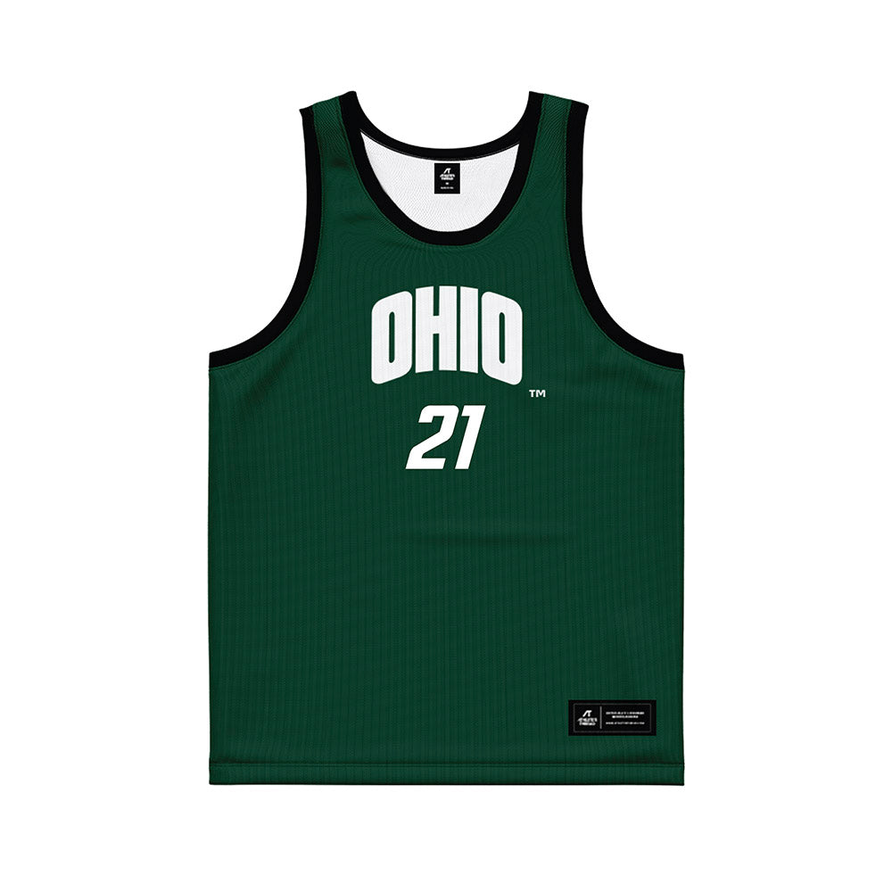 Ohio - NCAA Men's Basketball : Devin Royal - Black Basketball Jersey-0