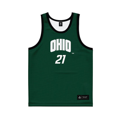 Ohio - NCAA Men's Basketball : Devin Royal - Black Basketball Jersey-0