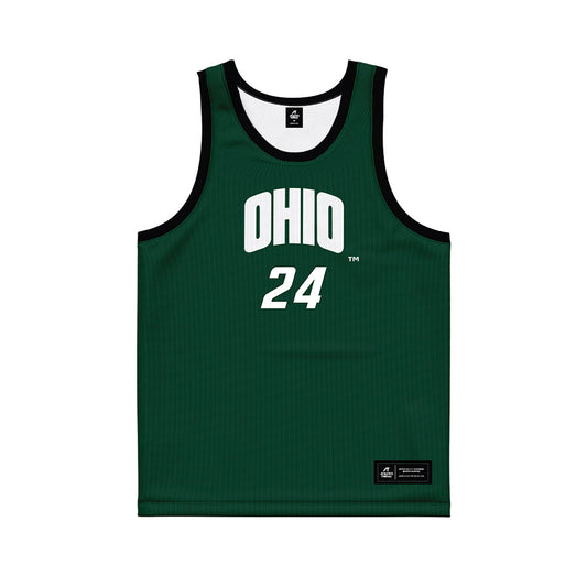 Ohio - NCAA Men's Basketball : Jordan Fisher - Black Basketball Jersey-0
