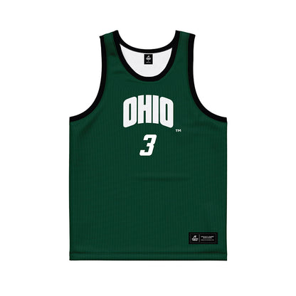 Ohio - NCAA Men's Basketball : Dior Conners - Black Basketball Jersey-0