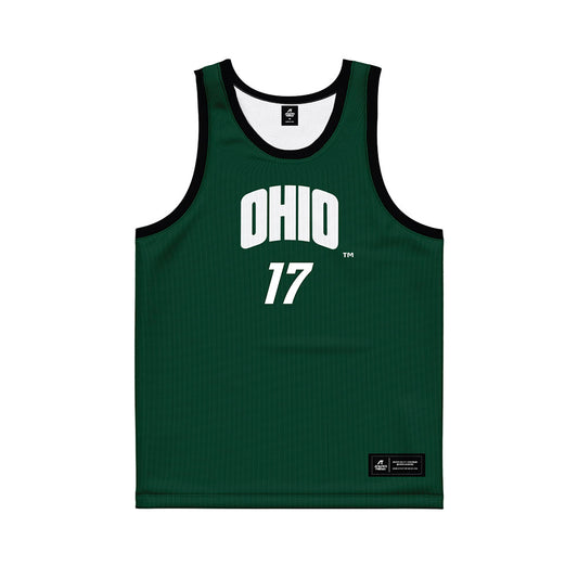 Ohio - NCAA Men's Basketball : Kiir Kuany - Black Basketball Jersey-0