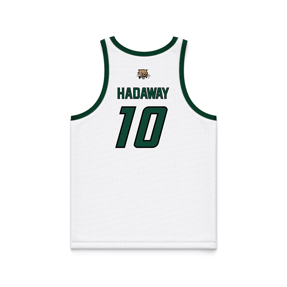 Ohio - NCAA Men's Basketball : Aidan Hadaway - White Basketball Jersey