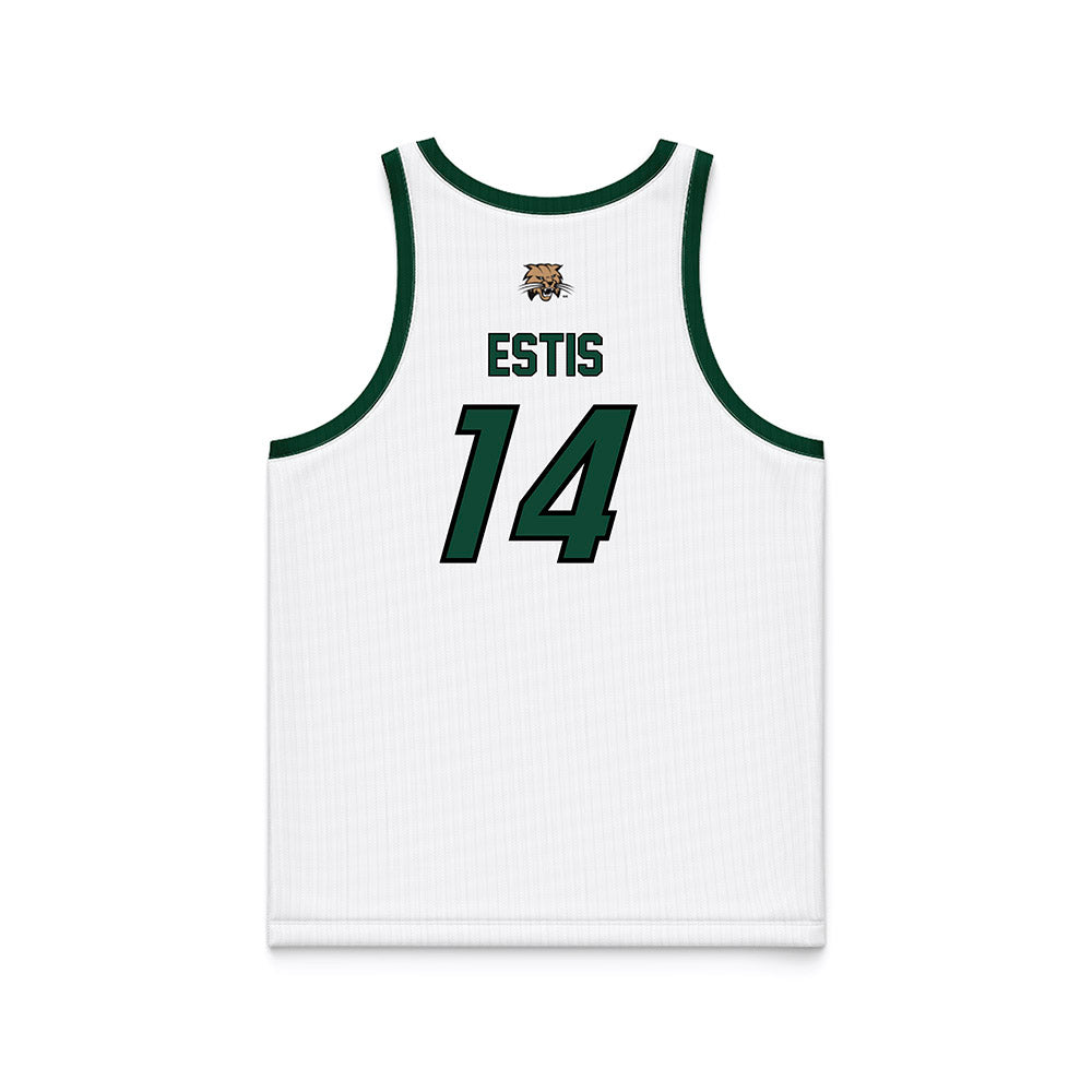 Ohio - NCAA Men's Basketball : Ben Estis - White Basketball Jersey