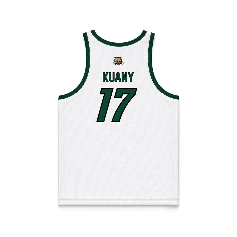Ohio - NCAA Men's Basketball : Kiir Kuany - White Basketball Jersey-1