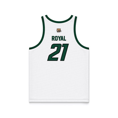 Ohio - NCAA Men's Basketball : Devin Royal - White Basketball Jersey-1